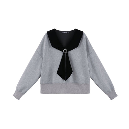 Niche Design Gray Pullover Top Set