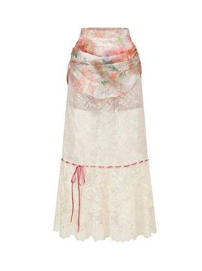 [pre-order] Retro Colorful Top + Long Skirt
