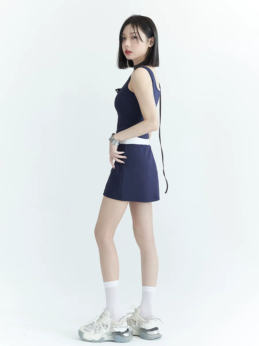 Sports Vest + Shorts + Skirt
