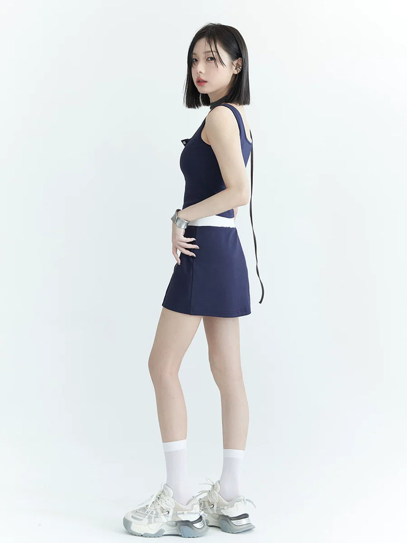 Sports Vest + Shorts + Skirt