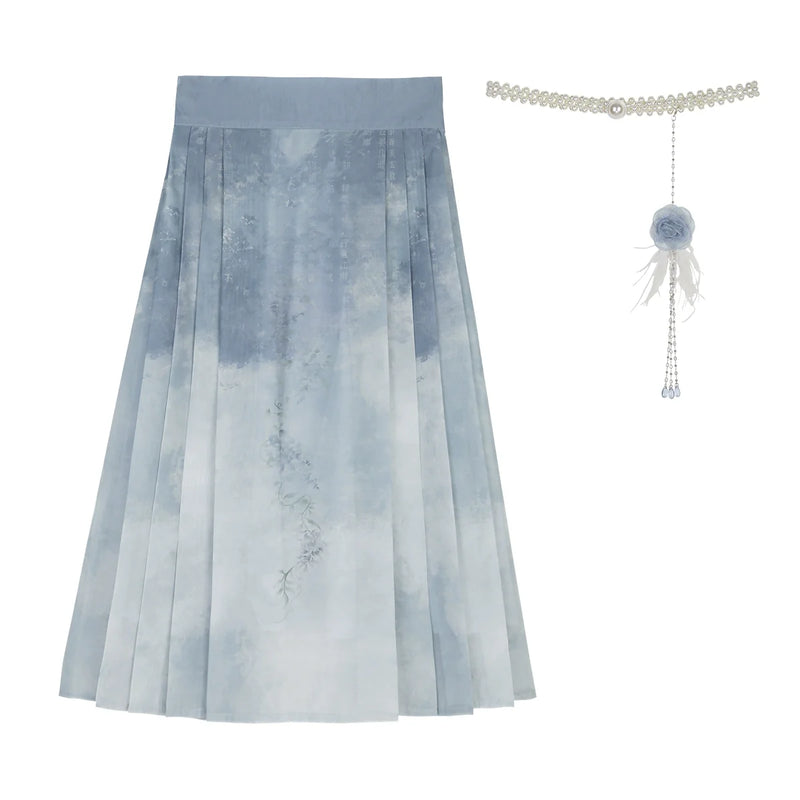 Improved Hanfu Horse Face Skirt Set