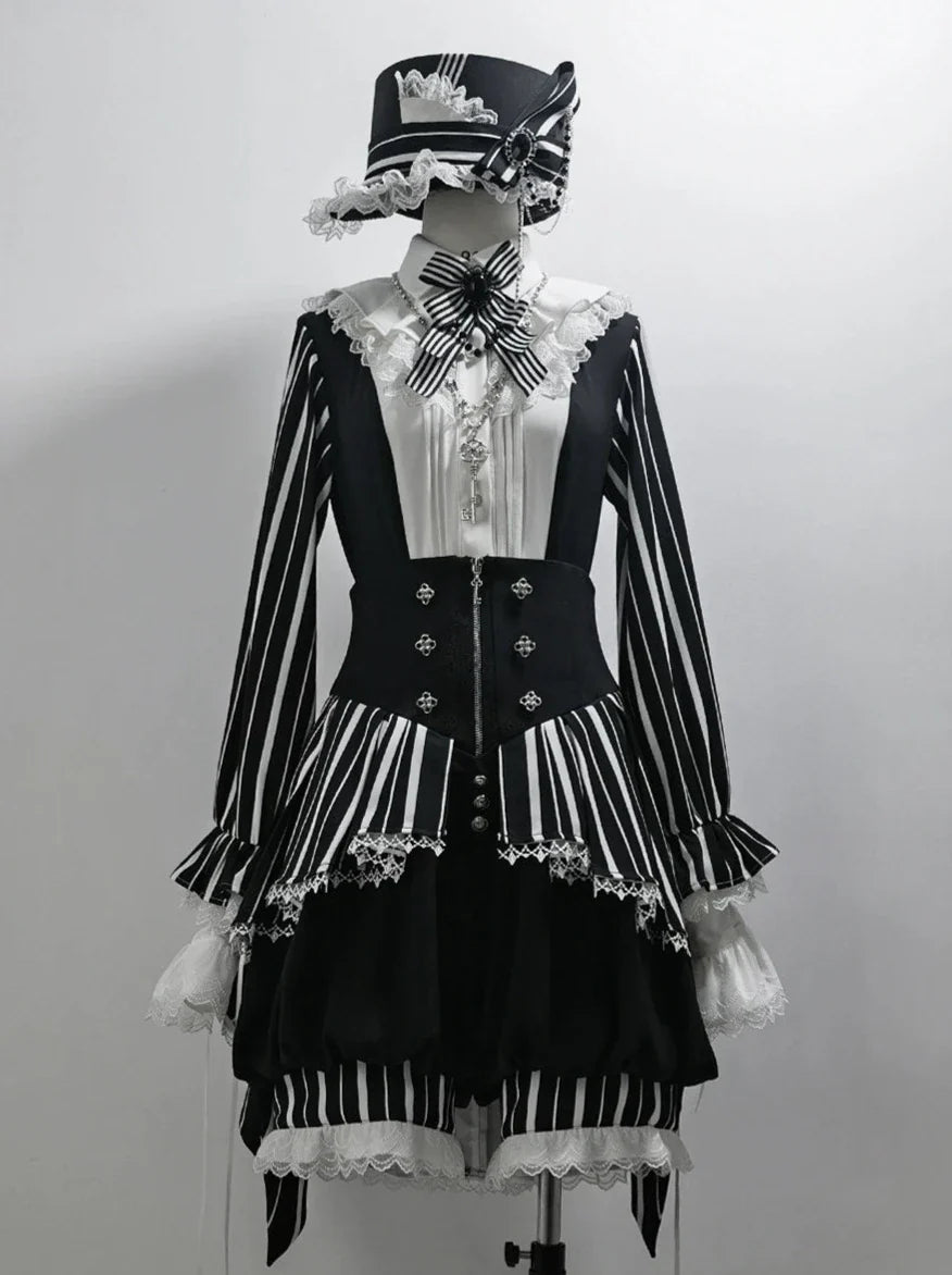 Wonderful Trick Retro Lolita Prince Shirt + Shorts [pre-order]