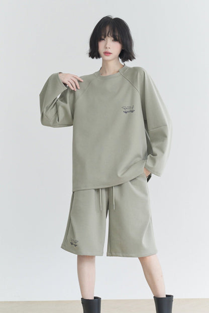 Raglan Crew Neck Sweat Set