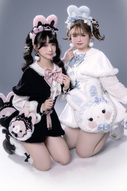 Fluffy Cape + Top + Pants + Brooch