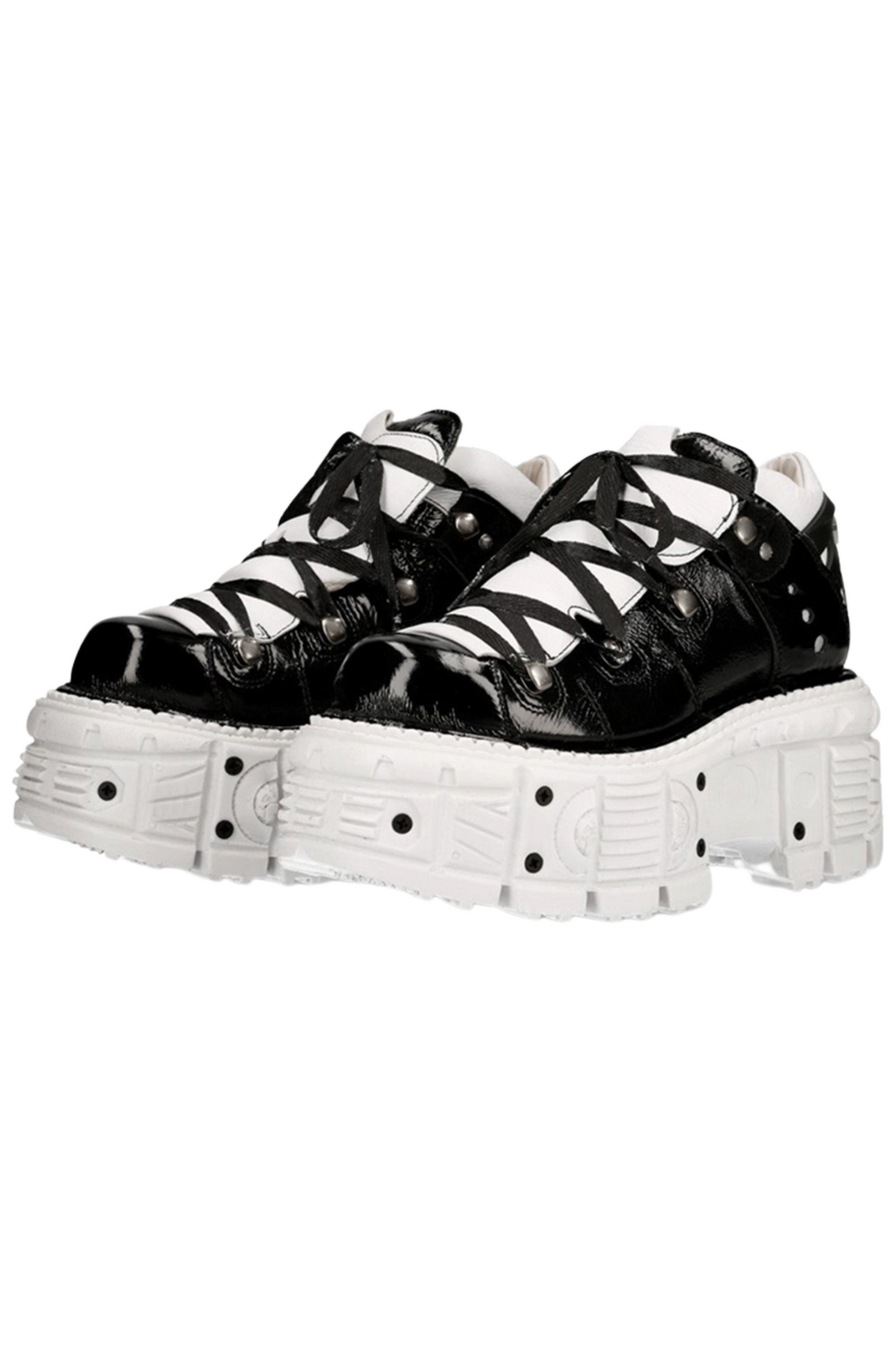 Monochrome Mode Platform Sneakers