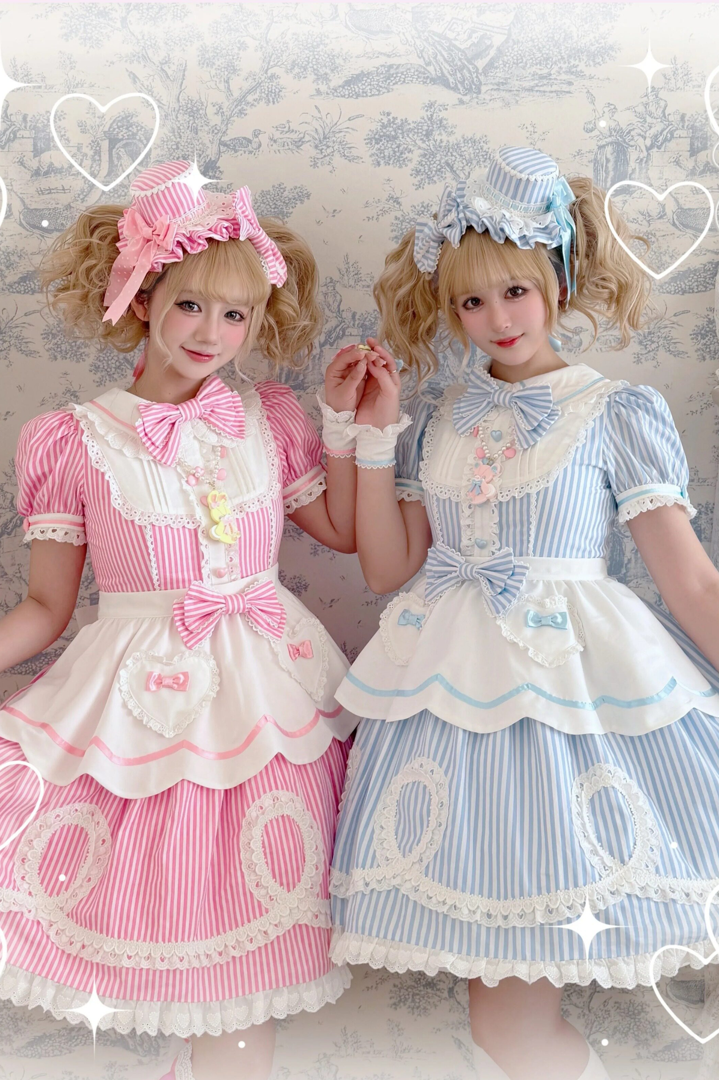 [pre-order] Retro Doll-like Lolita Dress + Hair Band + Clip + Bonnet + Hat