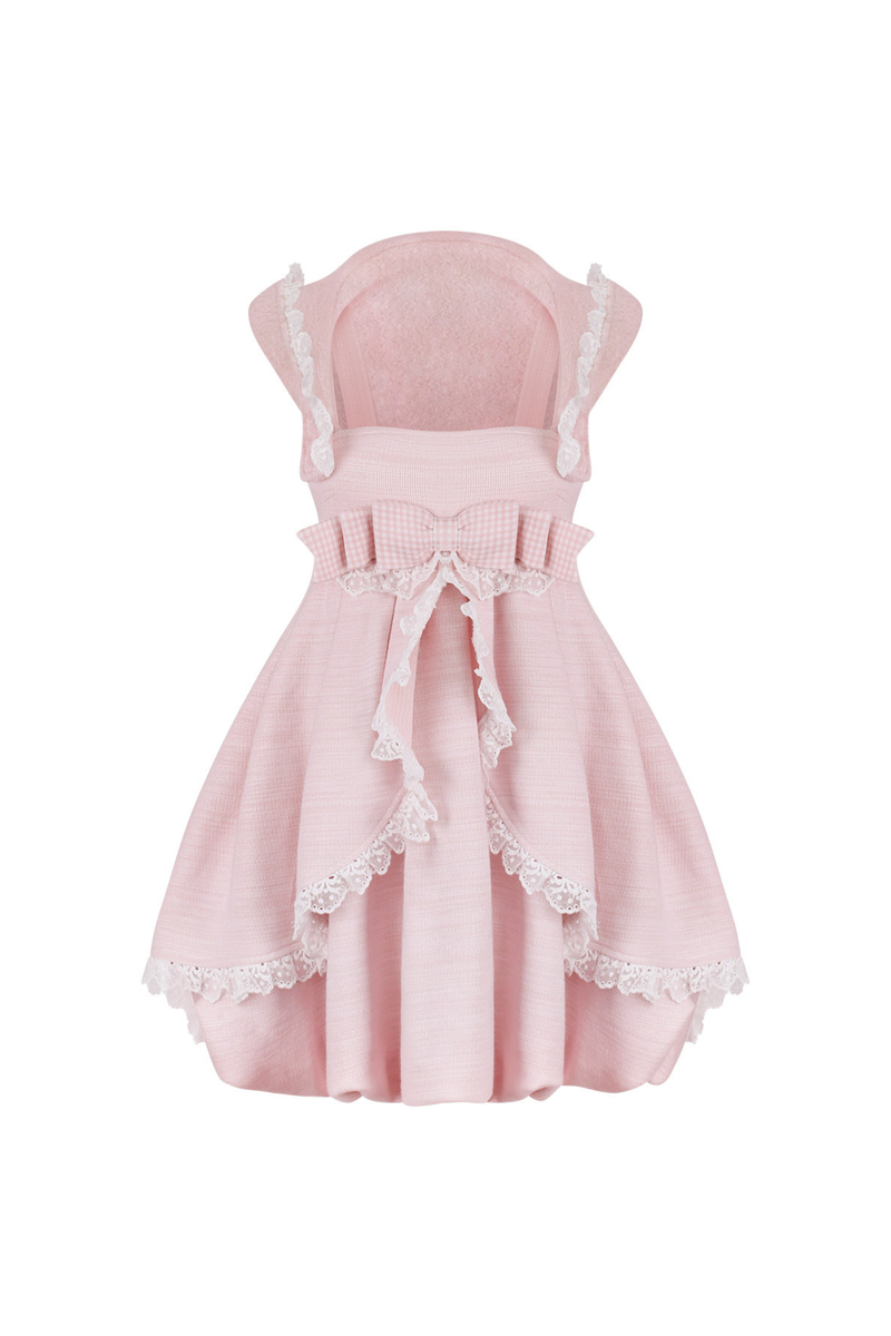 Soft Rabbit Strap Dress + Tops