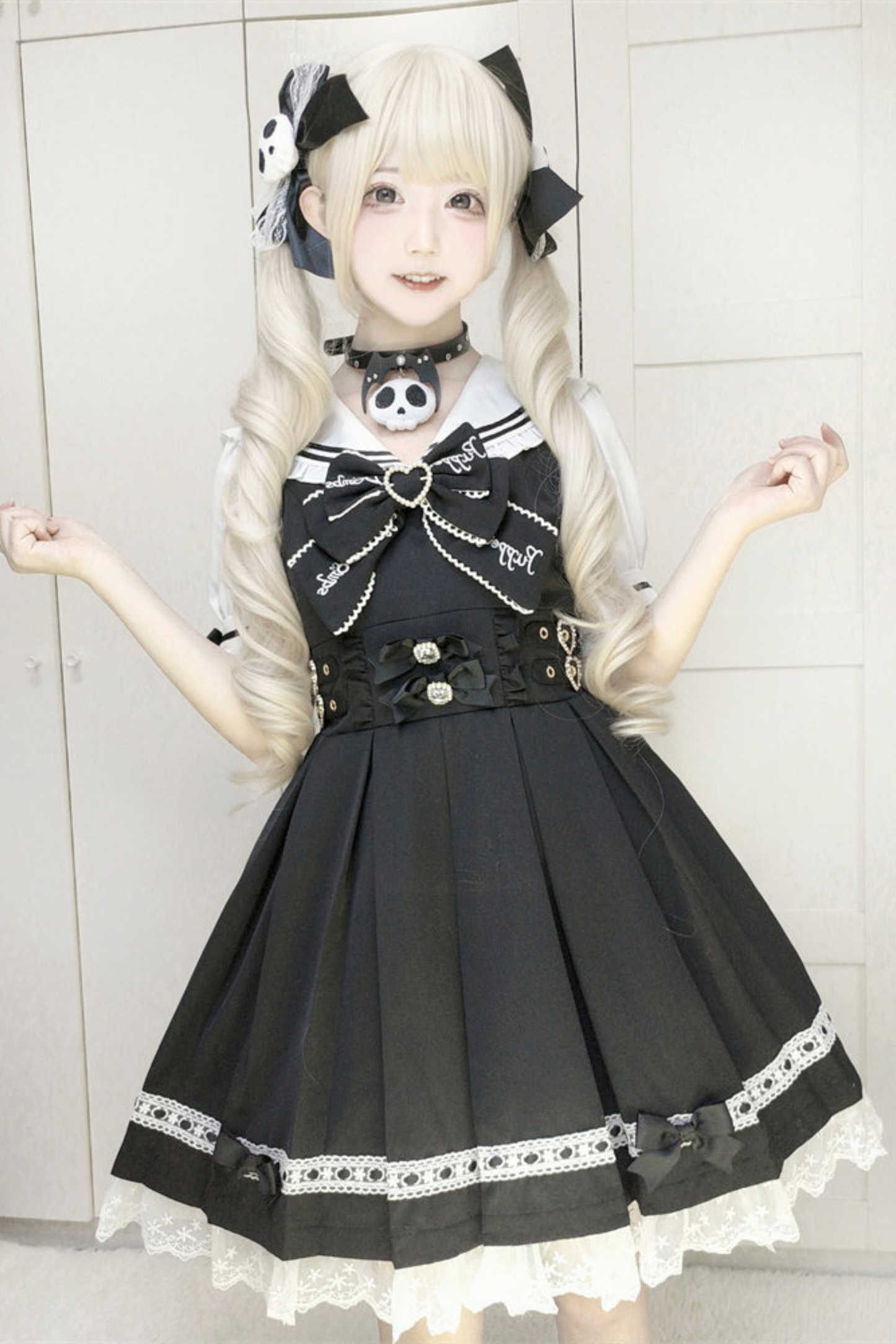 Dark Sweet Lace Sailor Dress