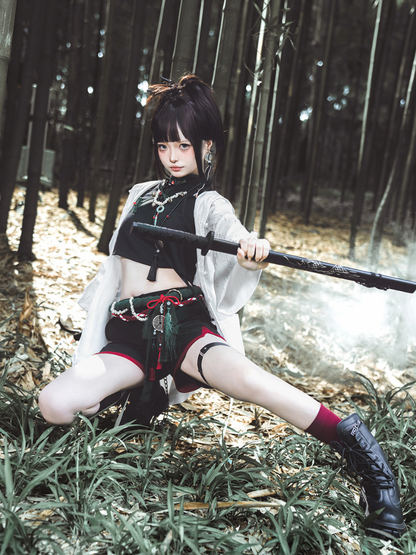 White Chinese-style Prince Lolita Set