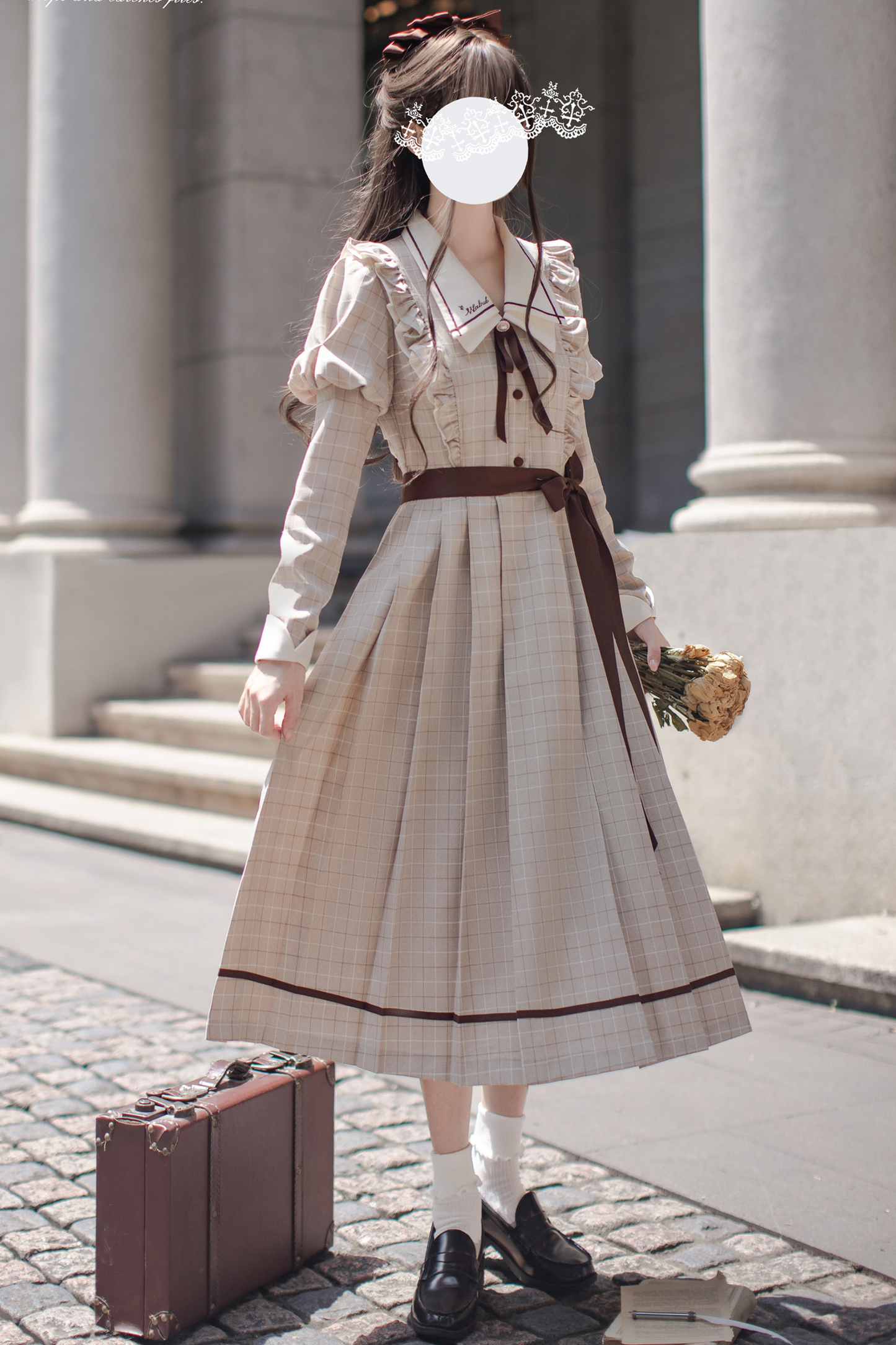 Preppy Style Retro Dress