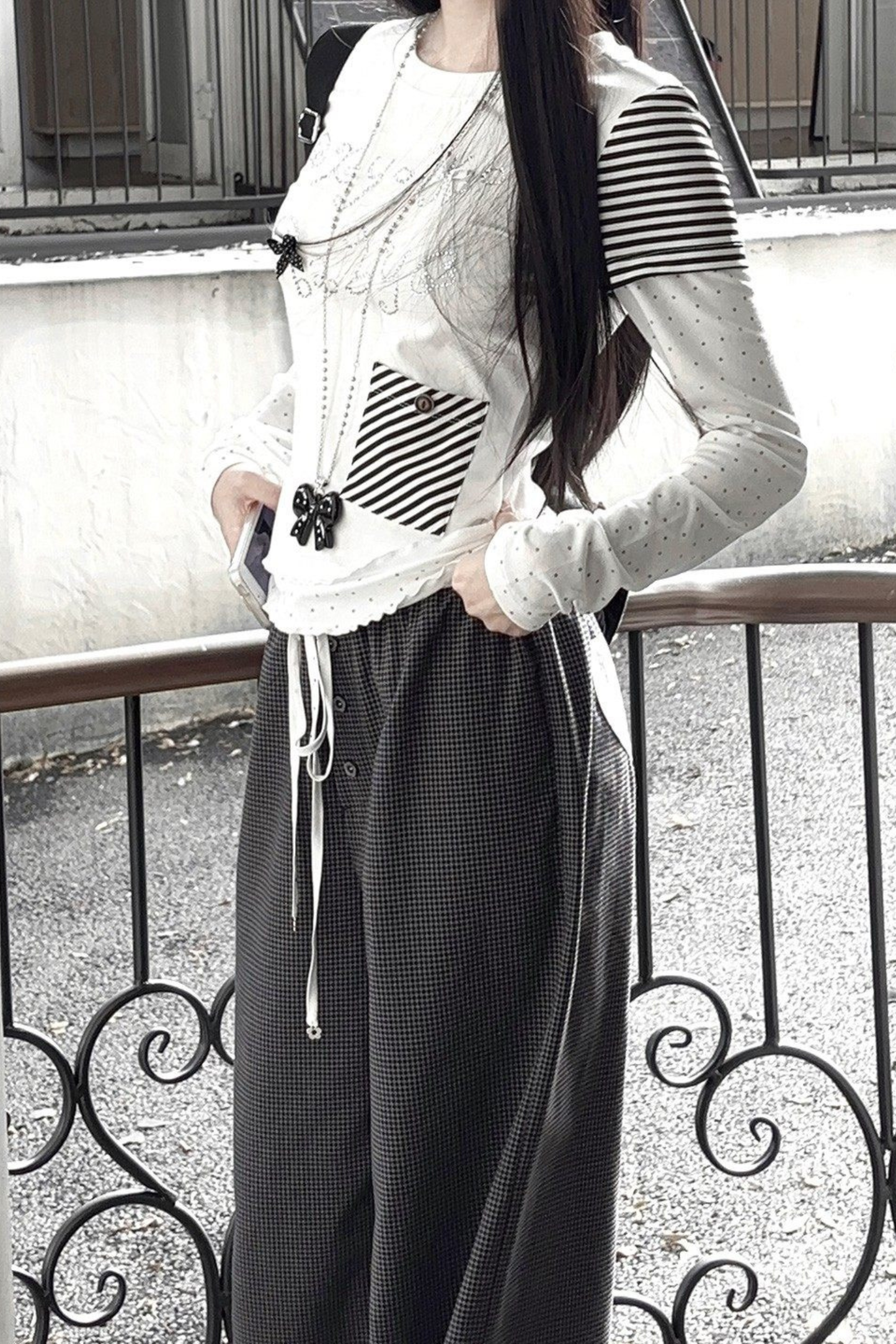 Heaven Angel Top + Striped Pants