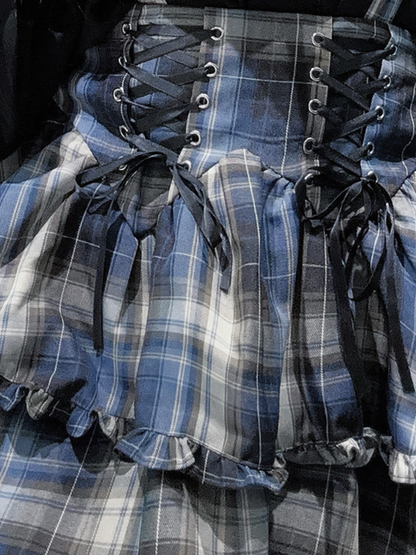 Jirai Blouse + Suspender Skirt Set