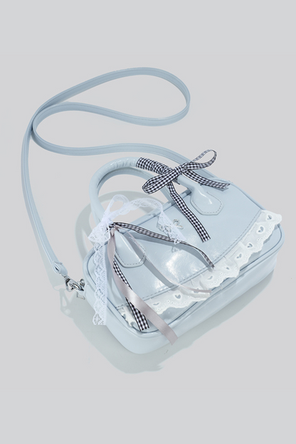 Ribbon Lace Boston Bag