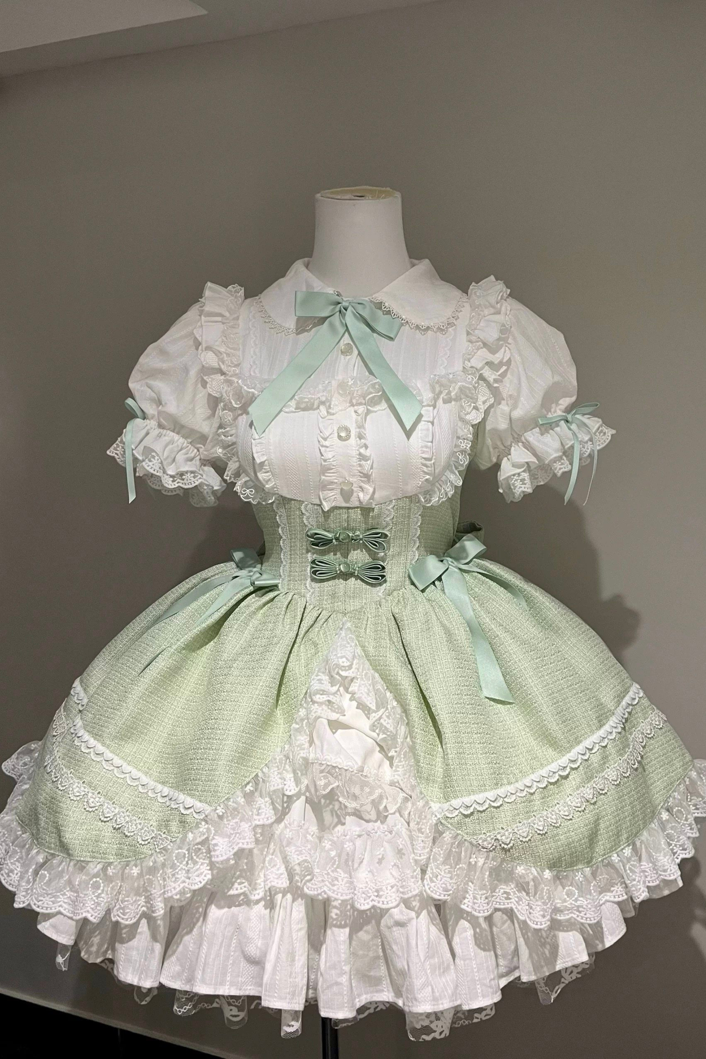 Sweet Puff Ribbon Lolita Dress