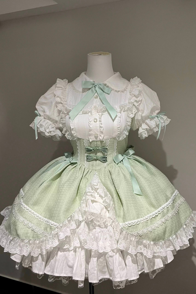 Sweet Puff Ribbon Lolita Dress