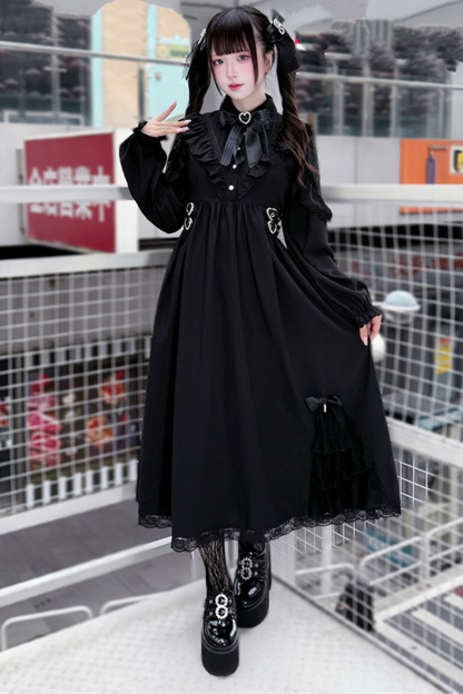 Long Dark Black Dress