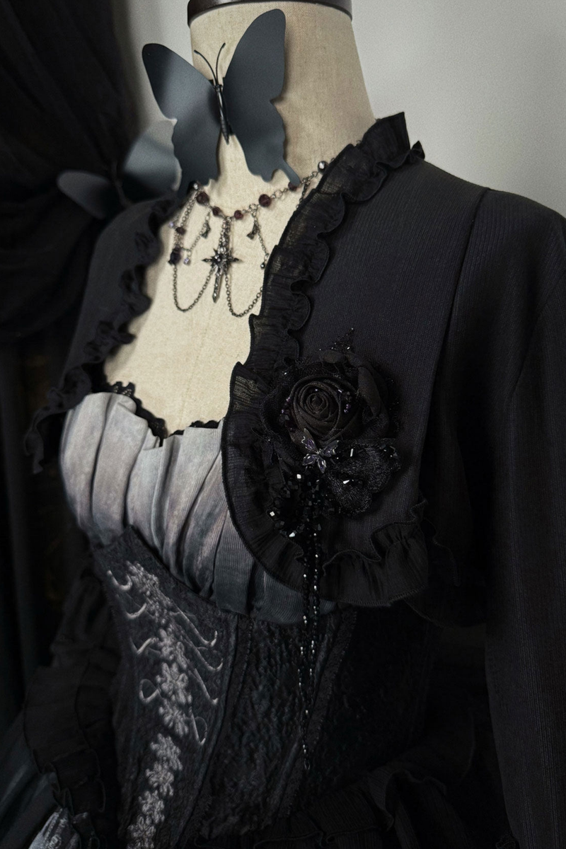 Gothic Lolita Jumper Skirt + Jacket + Skirt + Shirt + Corset + Accessories