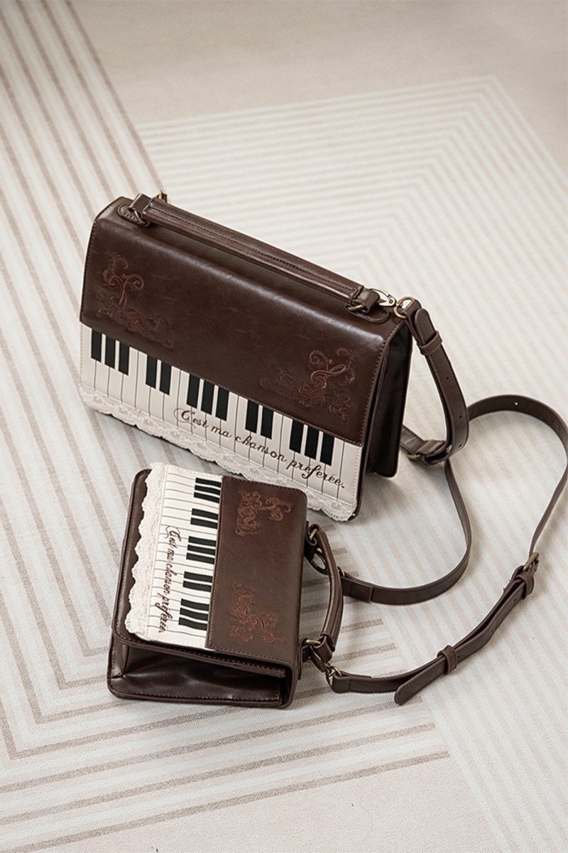 Literary Piano Shoulder Bag