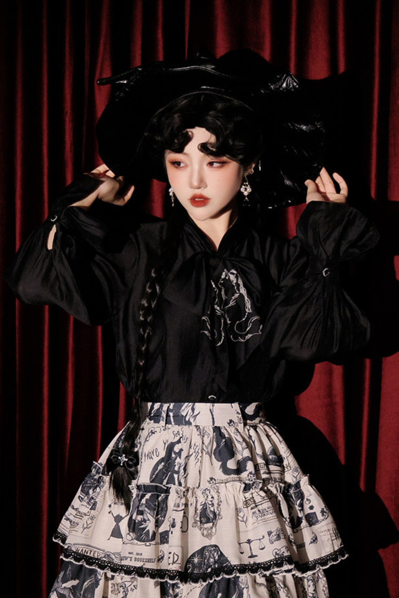 Chiffon Dark Shirt