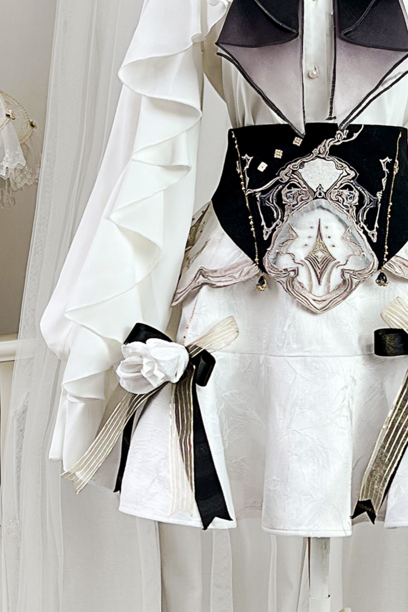 [pre-order] Flower Skirt + Ruffle Top + Waist Belt