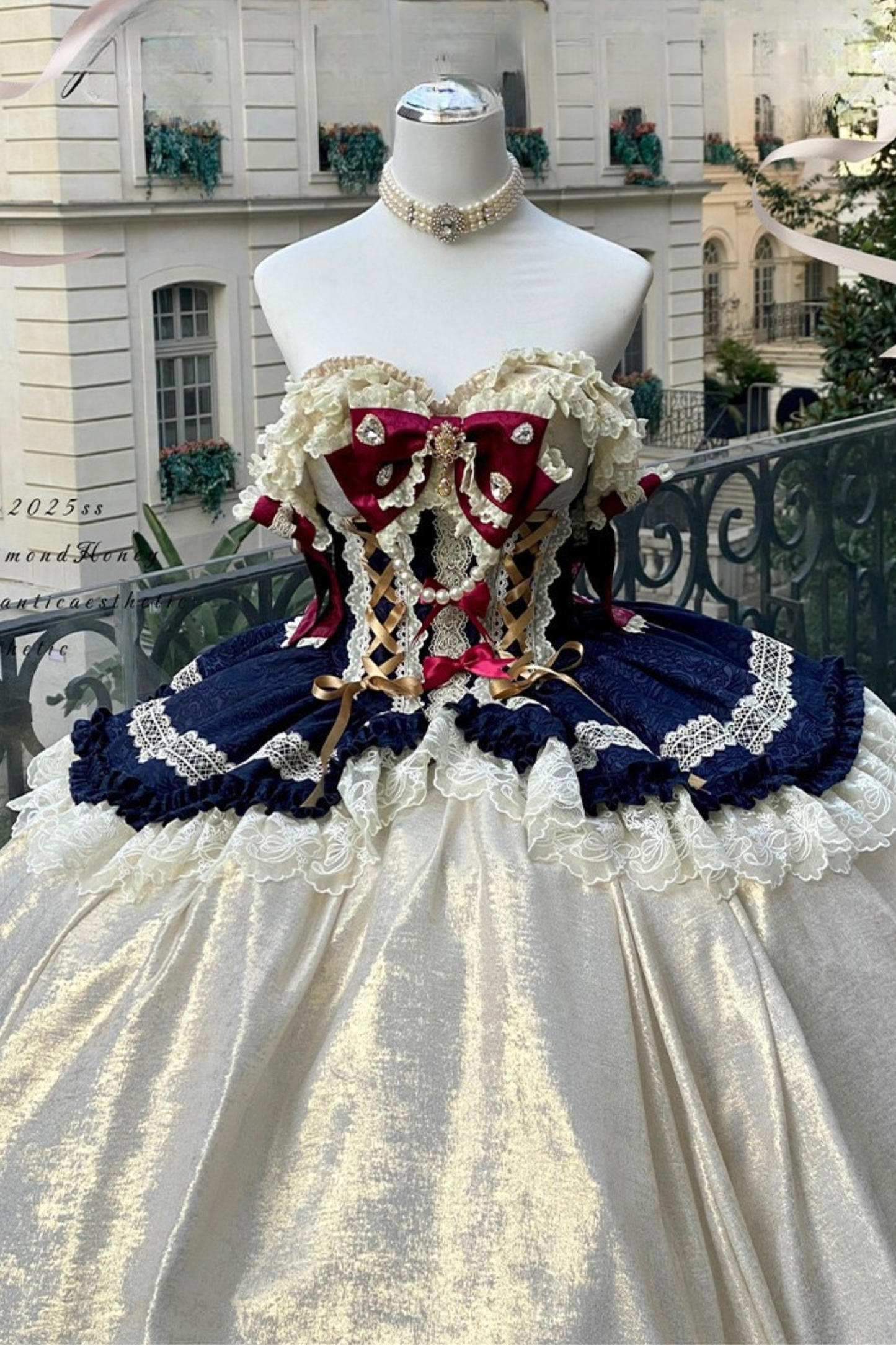 Snow White Lolita Dress + Big Ribbon