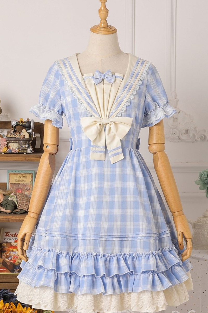 Sweet Witch Plaid Lolita Dress