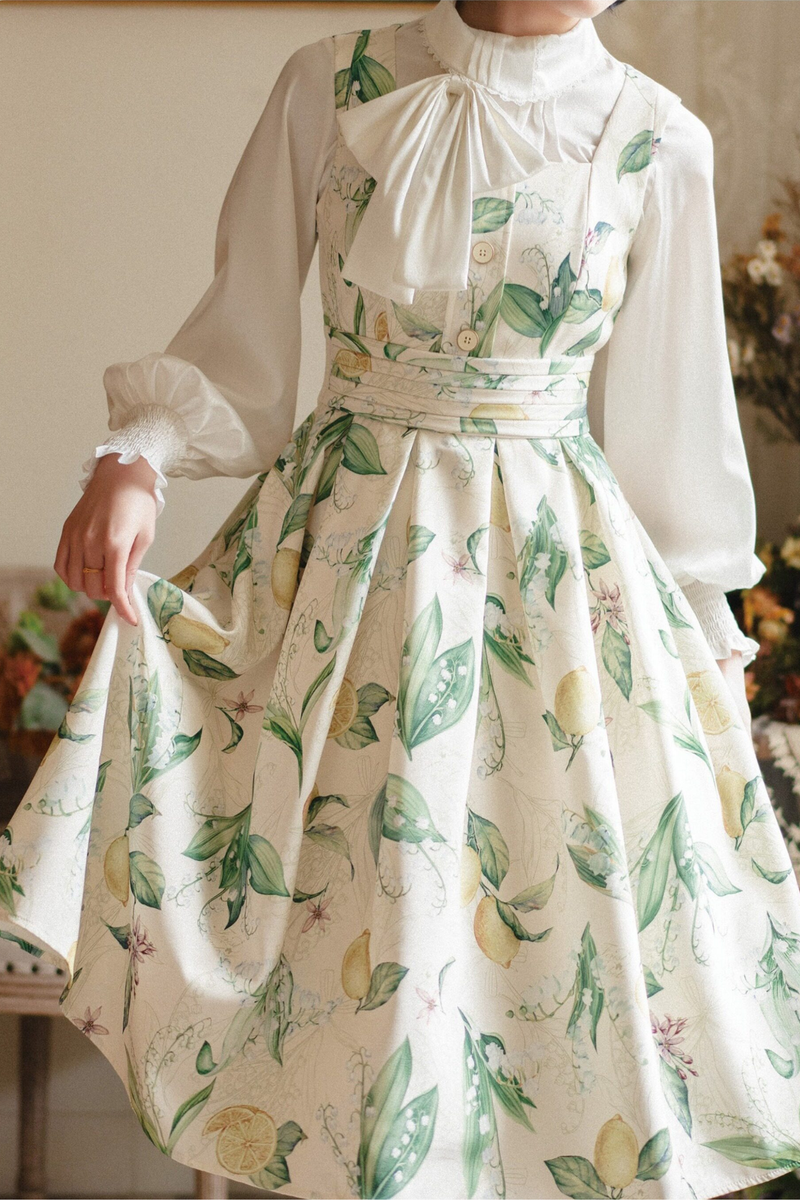 Retro Sleeveless Dress + Shirt
