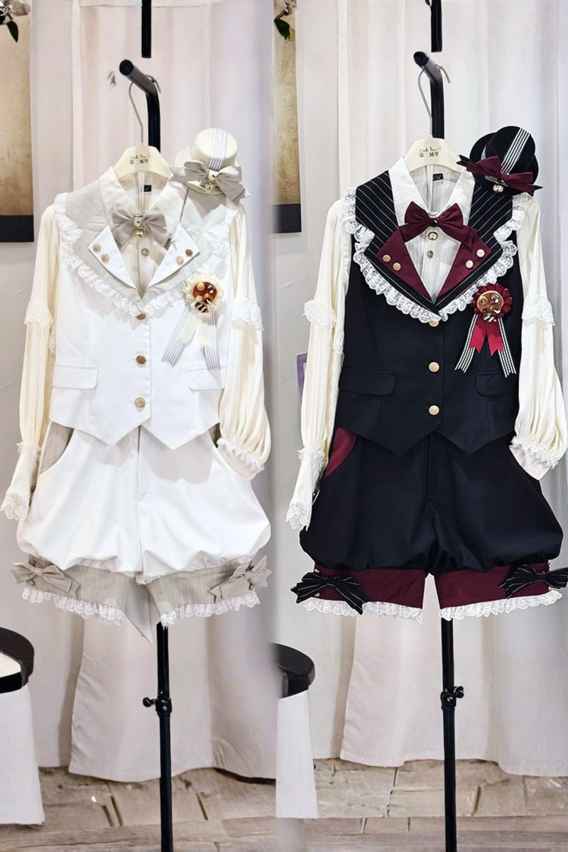 [pre-order Deadline: April 25] Castle Prince Candy Lolita Vest + Shirt + Pants + Ribbon + Hat