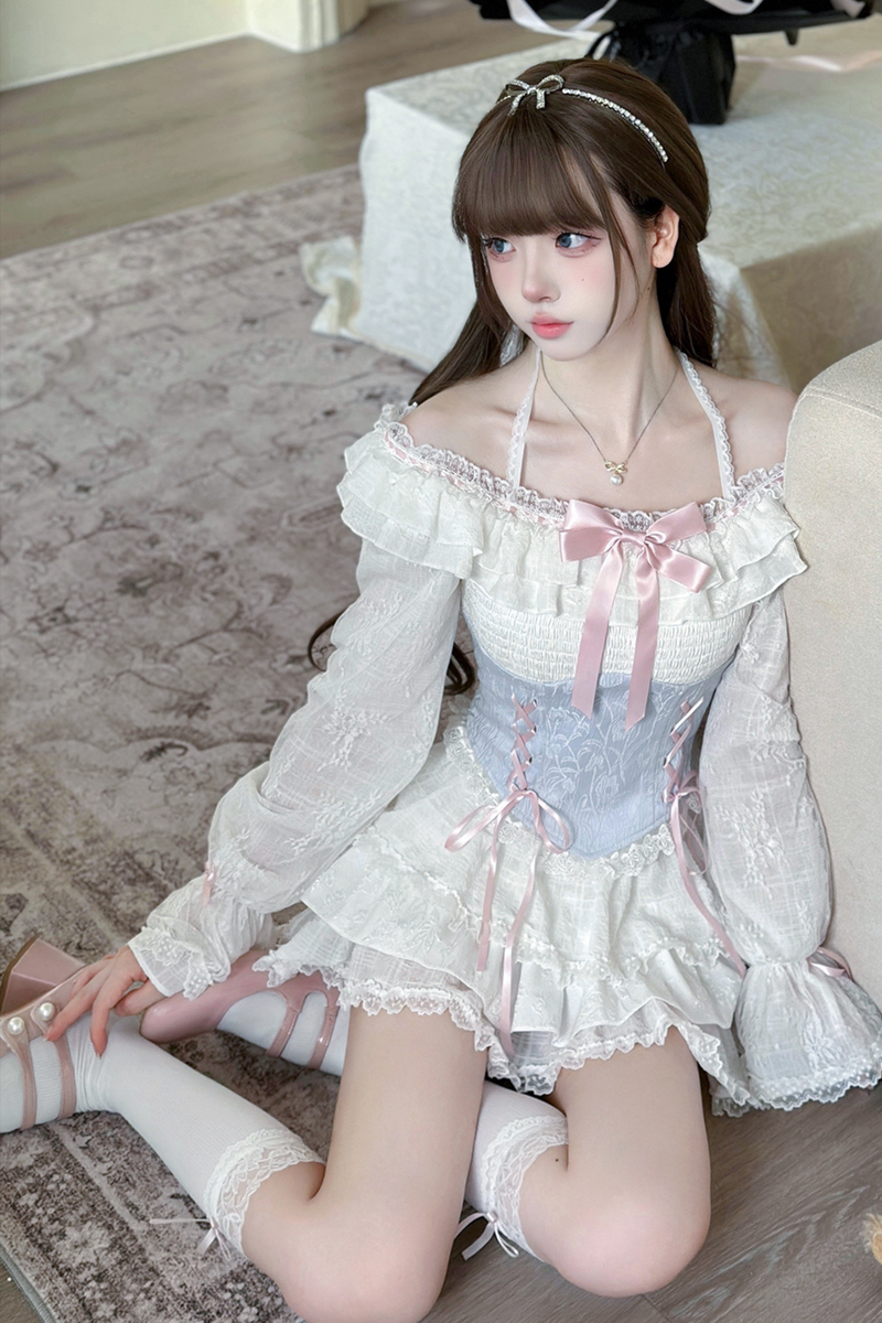 Princess Sheer Lace Top + Sheer Lace Skirt