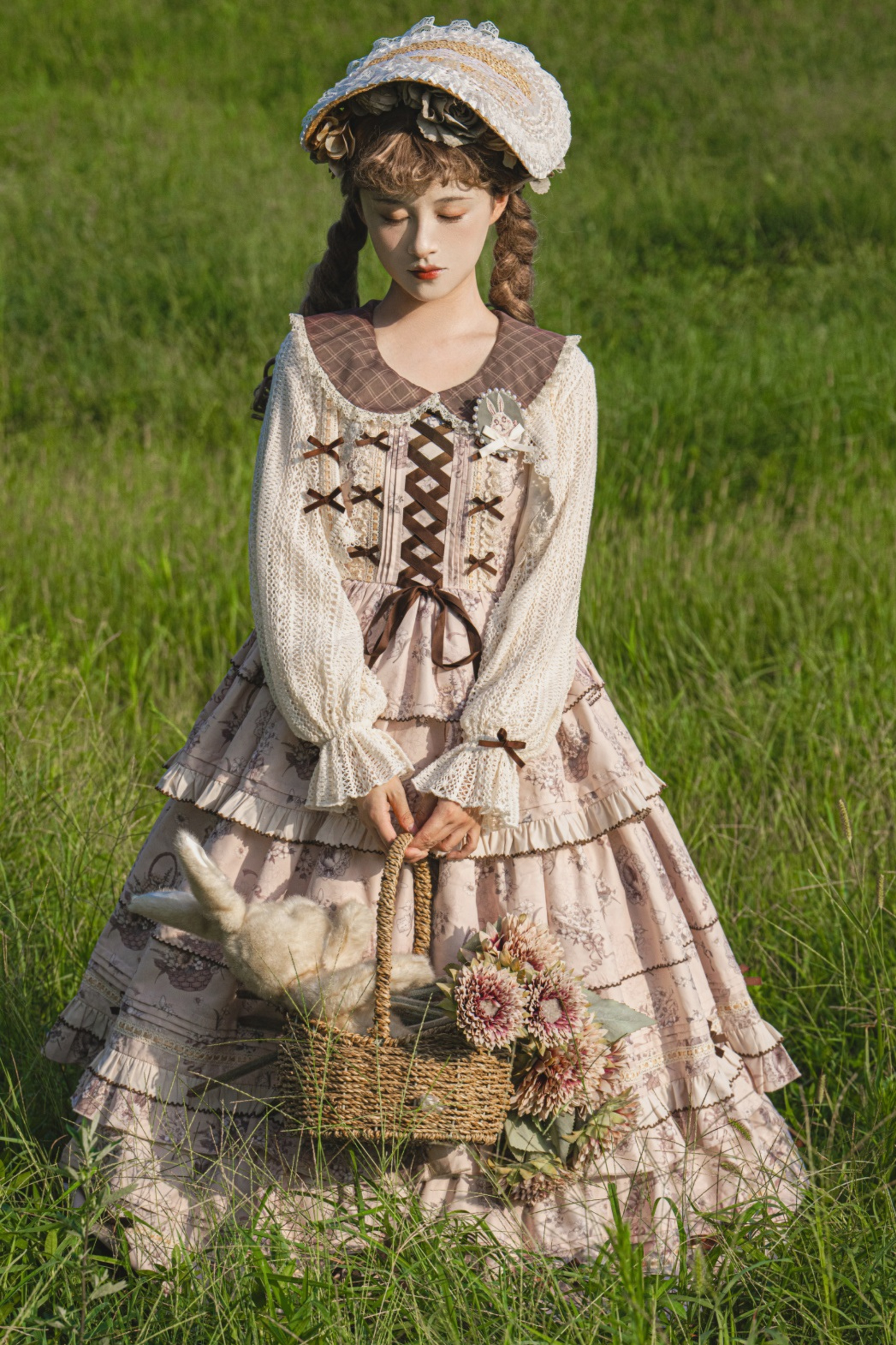 Bunning Time Lolita Dress + Doll Cardigan