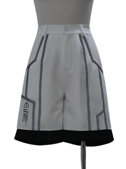 Virtual Military Cool Handsome Shirt Short Pants Cape Set