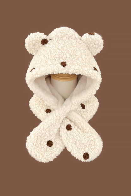 Bear Fur Hat Scarf