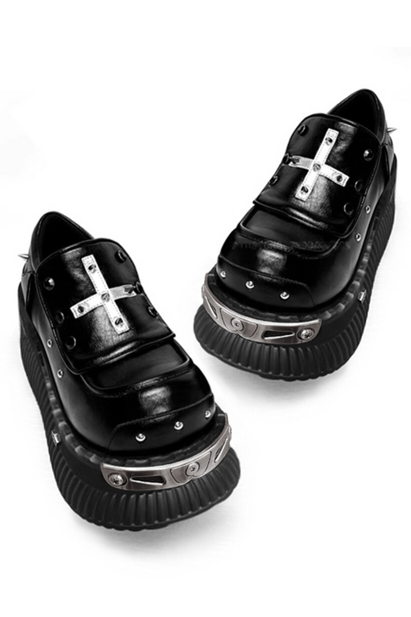 Metal Punk Y2k Platform Shoes