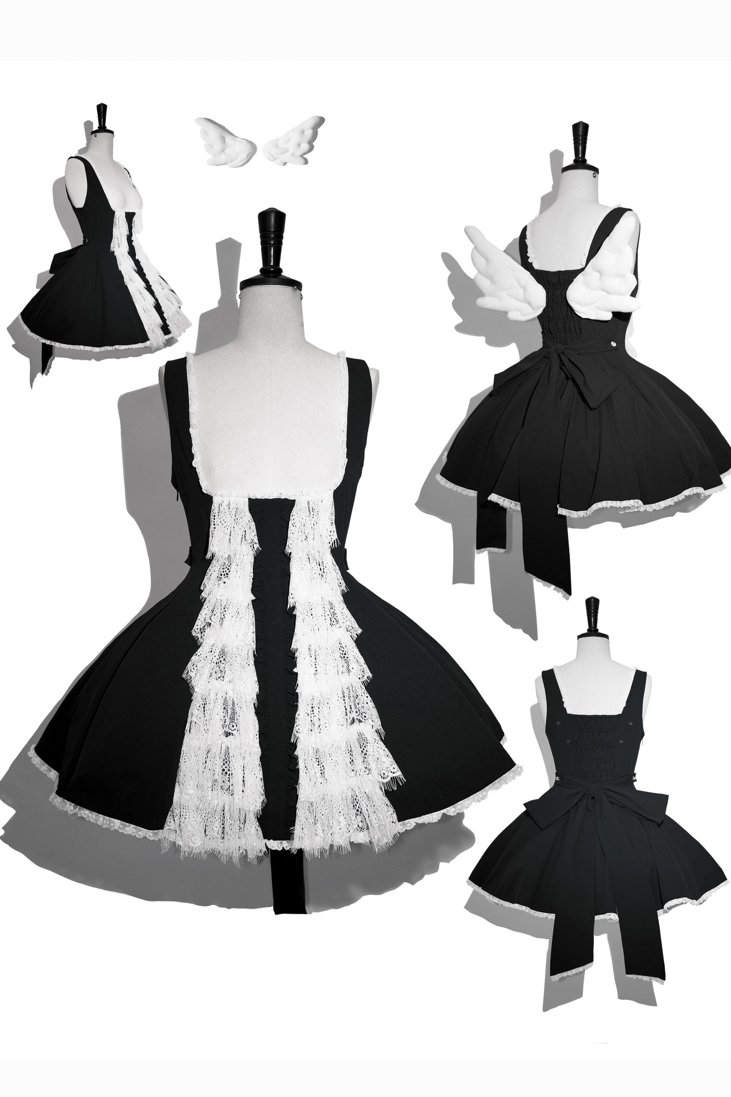 Little Angel Dark Gothic Lace Dress