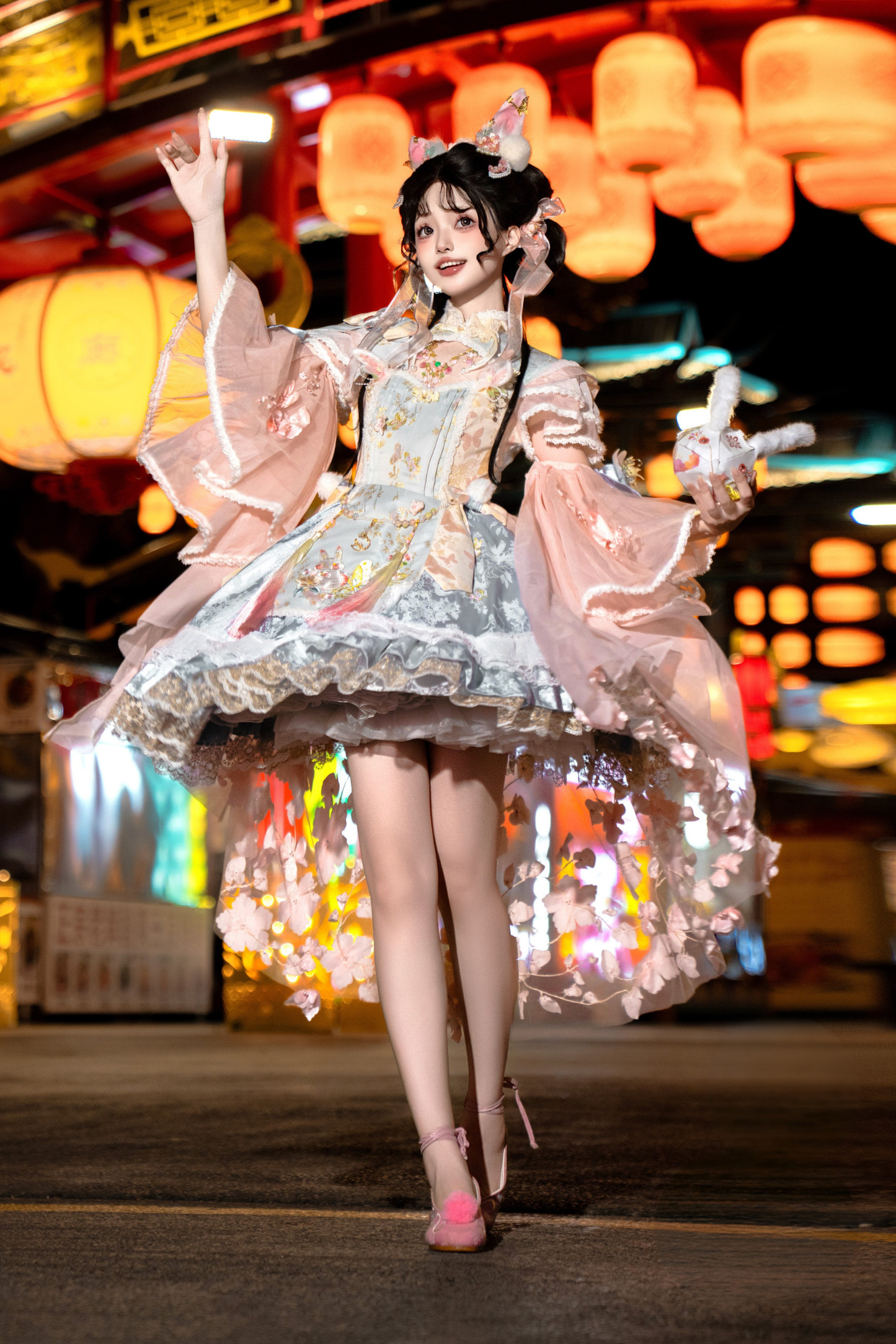 Jade Rabbit Lolita Dress + Headband