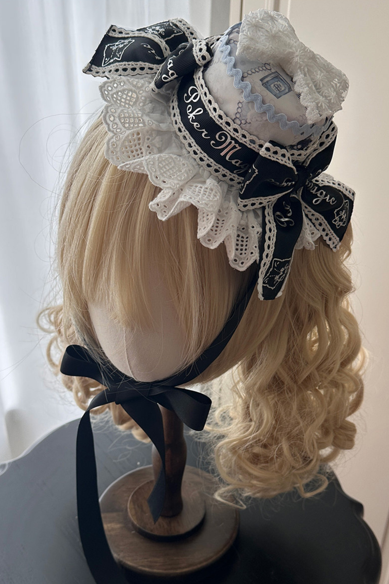 Rabbit Hole Alice Lolita Dress + Jsk + Cat Ear Headband + Headband + Hat + Clip + Bonnet