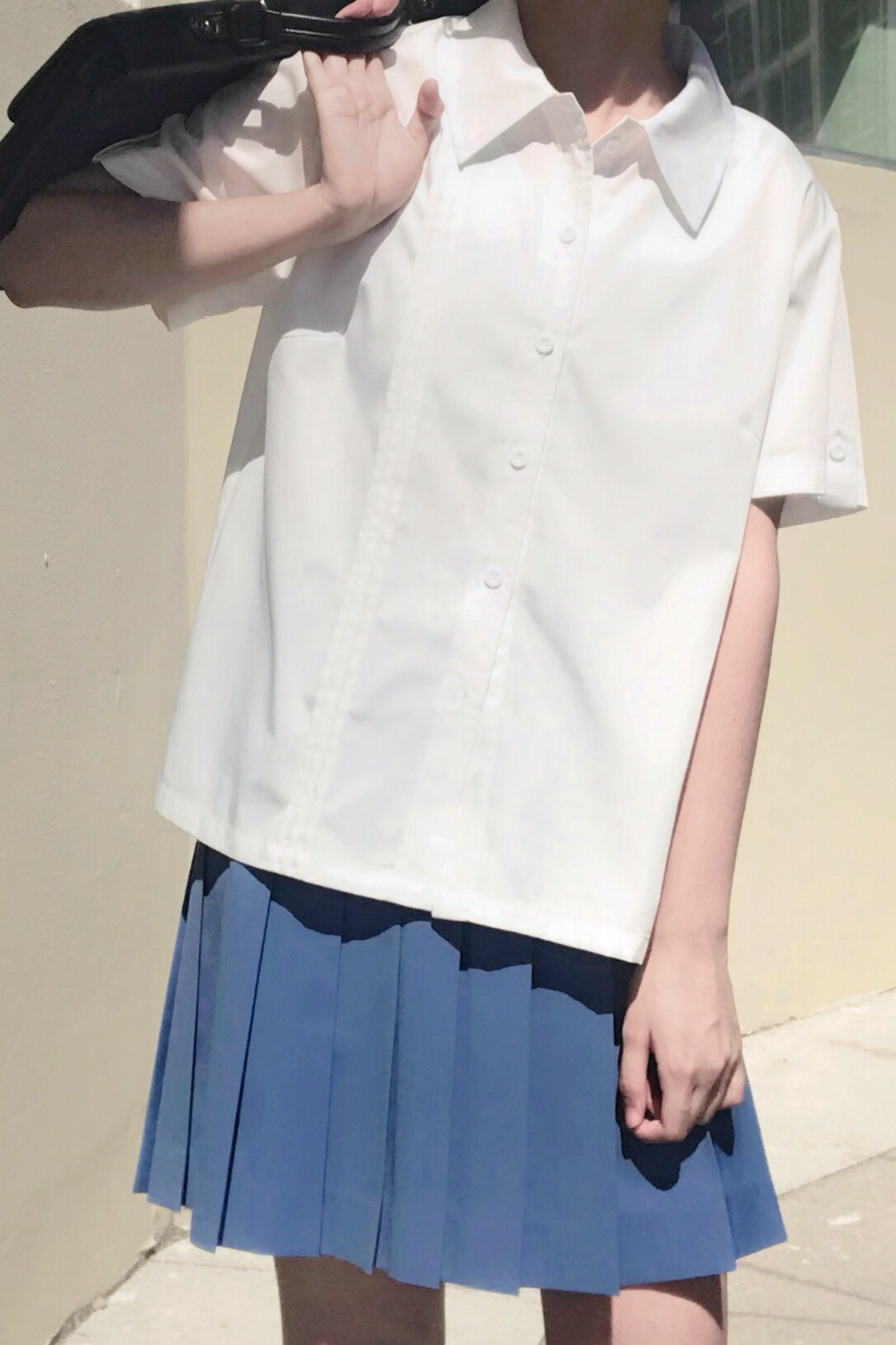 Retro College Vest Skirt + Shirt + Jacket