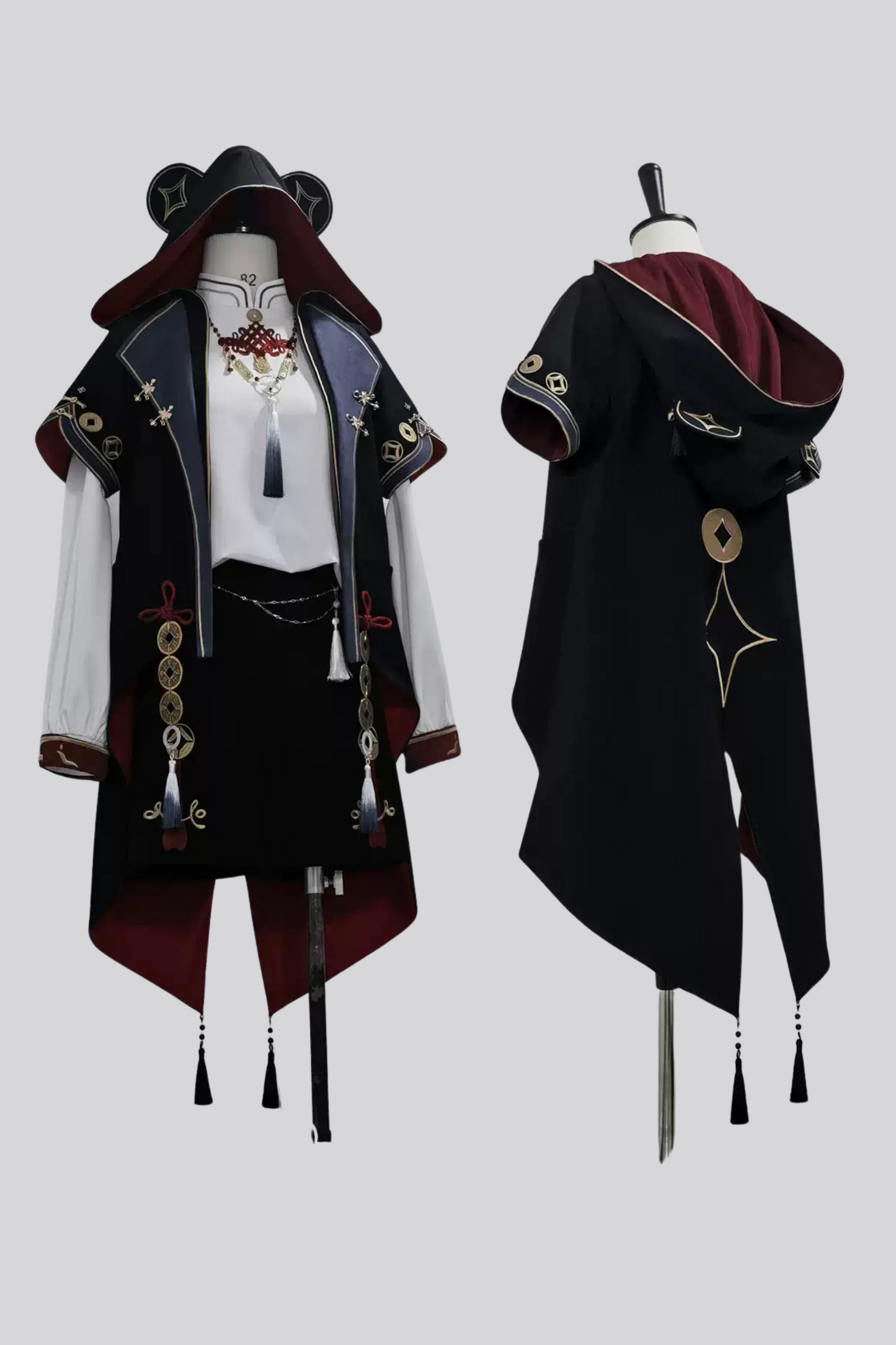 Treasure Chinese-style Element Hoodie Jacket Suit Set