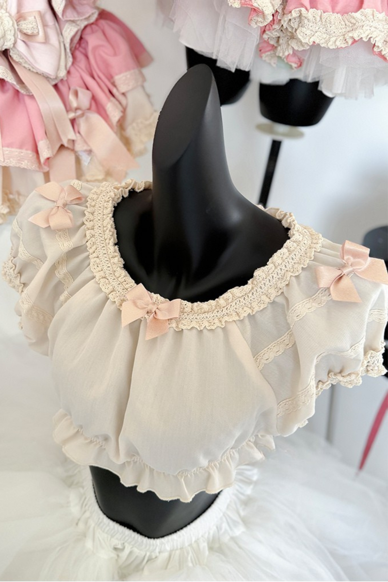 [pre-order] Ribbon Bunny Antique Version Bustier Dress + Inner Top + Complete Accessories