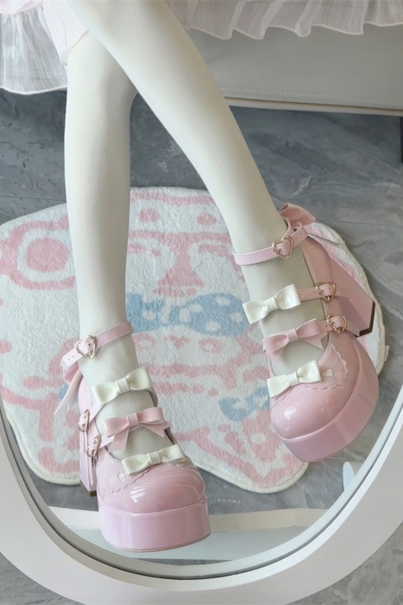 Biscuit Lolita Ribbon Shoes