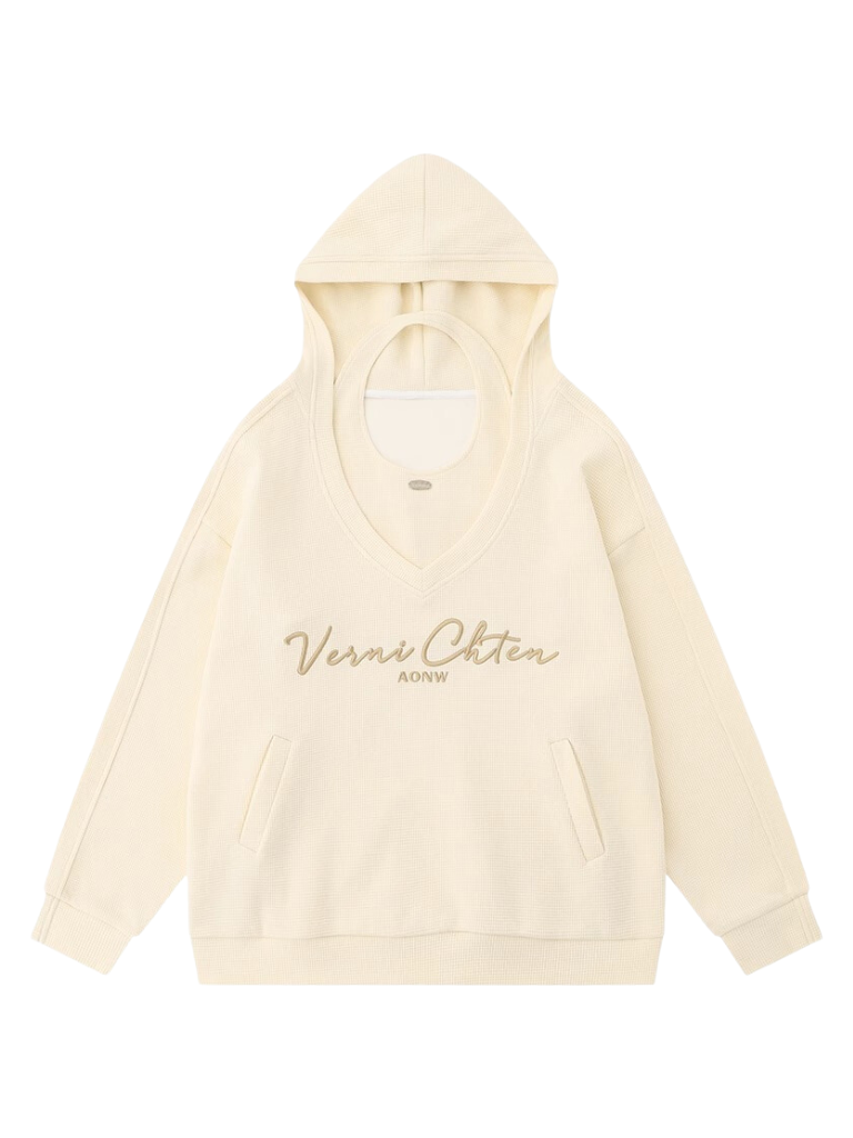 American Retro Sweatshirt Hooded Loose Oversized Two-piece Set