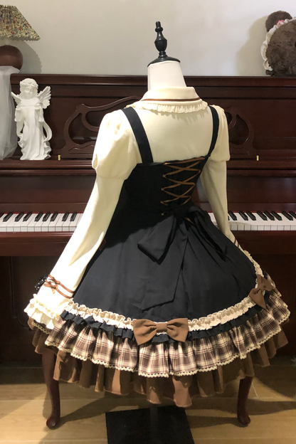 Bear Lolita Jumper Skirt + Top + Cape + Hat