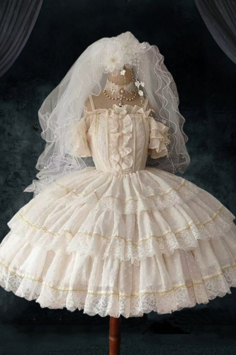 Tulle Lolita Dress + Sleeves + Hat
