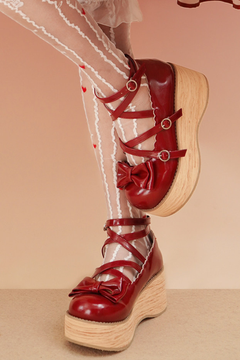 Ribbon Flat Lolita Shoes