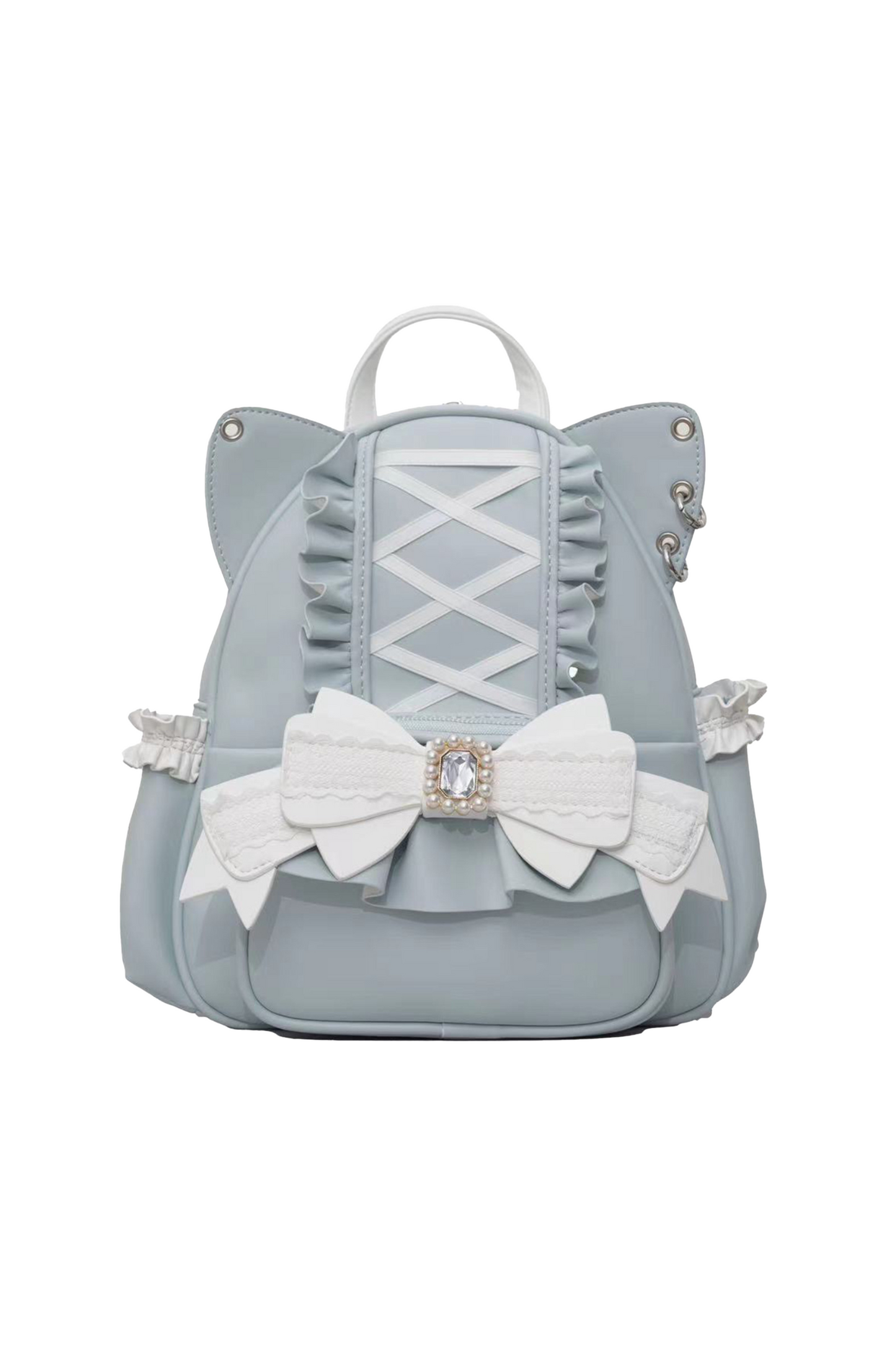 [pre-order] Cat Ear Jewel Ribbon Backpack