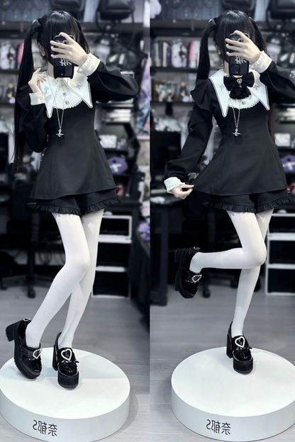 Sweet Pure Doll Peplum Top + Shorts