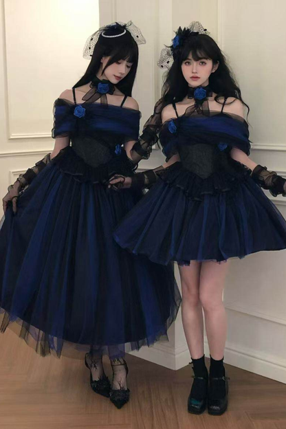 Klein Blue Shimmer Lolita Dress