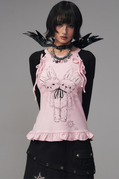 Bicolor Dark Punk Top