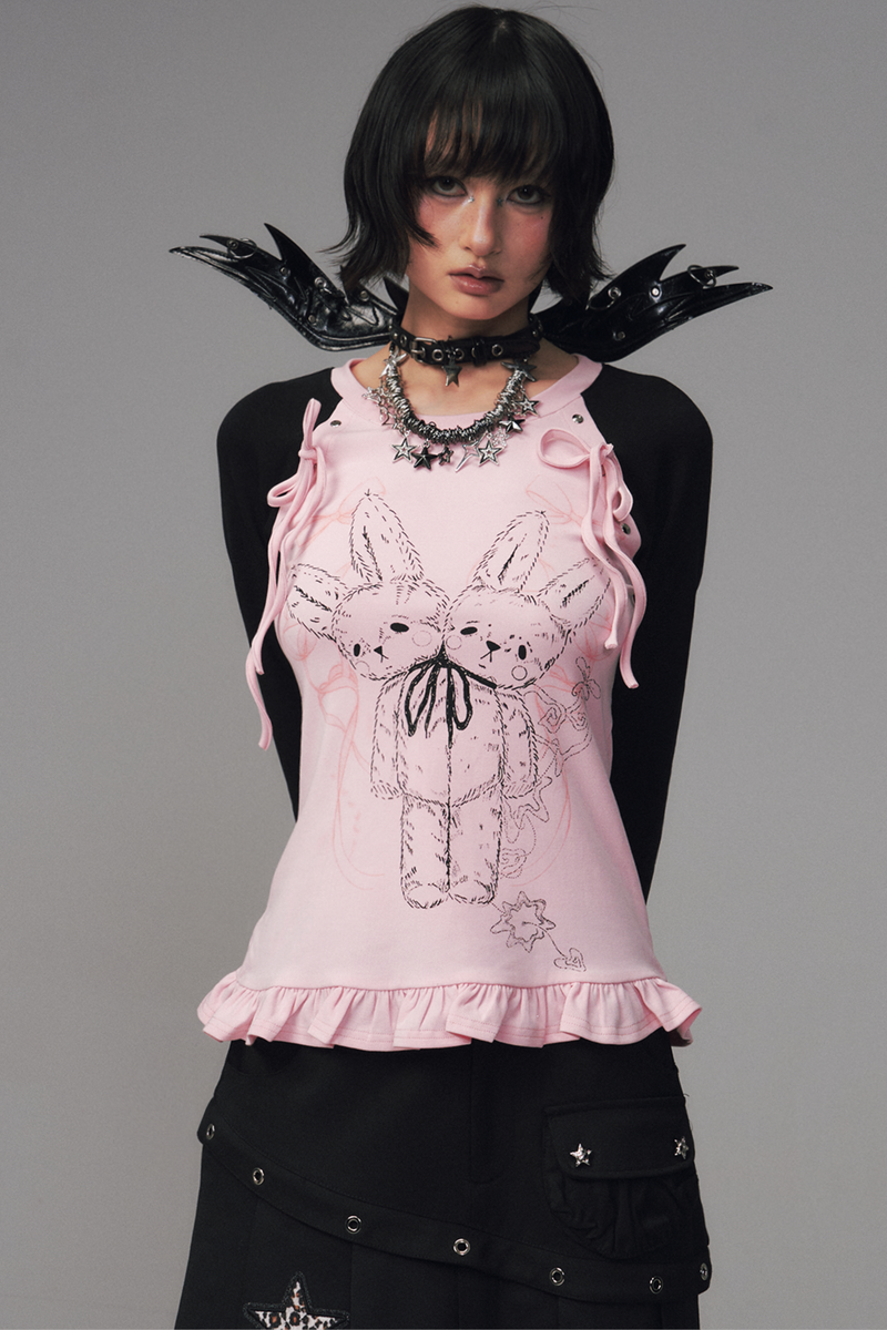 Bicolor Dark Punk Top