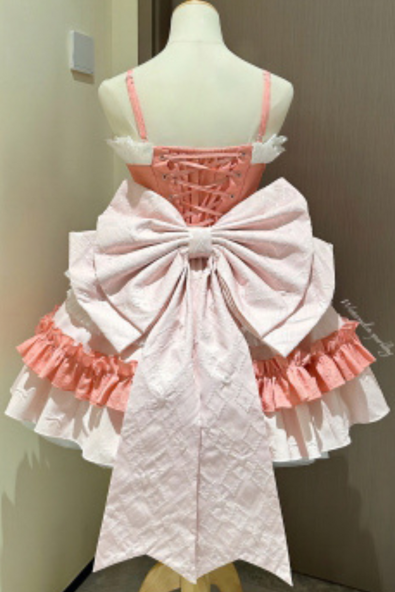 [pre-order] Berry Heart Ruffled Ribbon Lolita Set